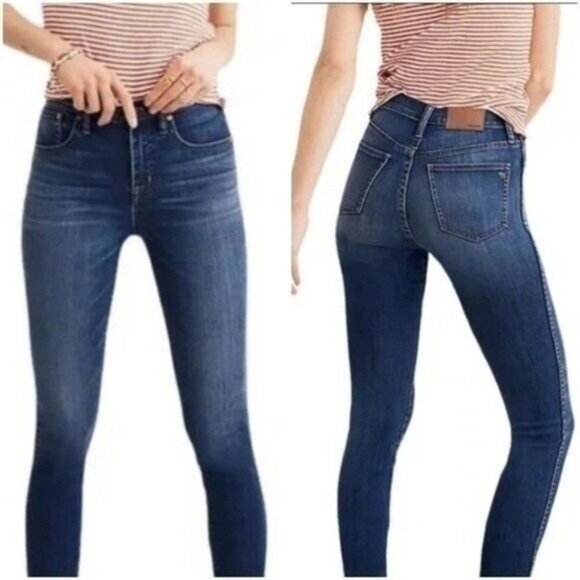 MADEWELL High Rise Skinny Jeans Sz 25 - Picture 8 of 8